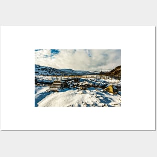 Winter In Cronkley Meadow Posters and Art